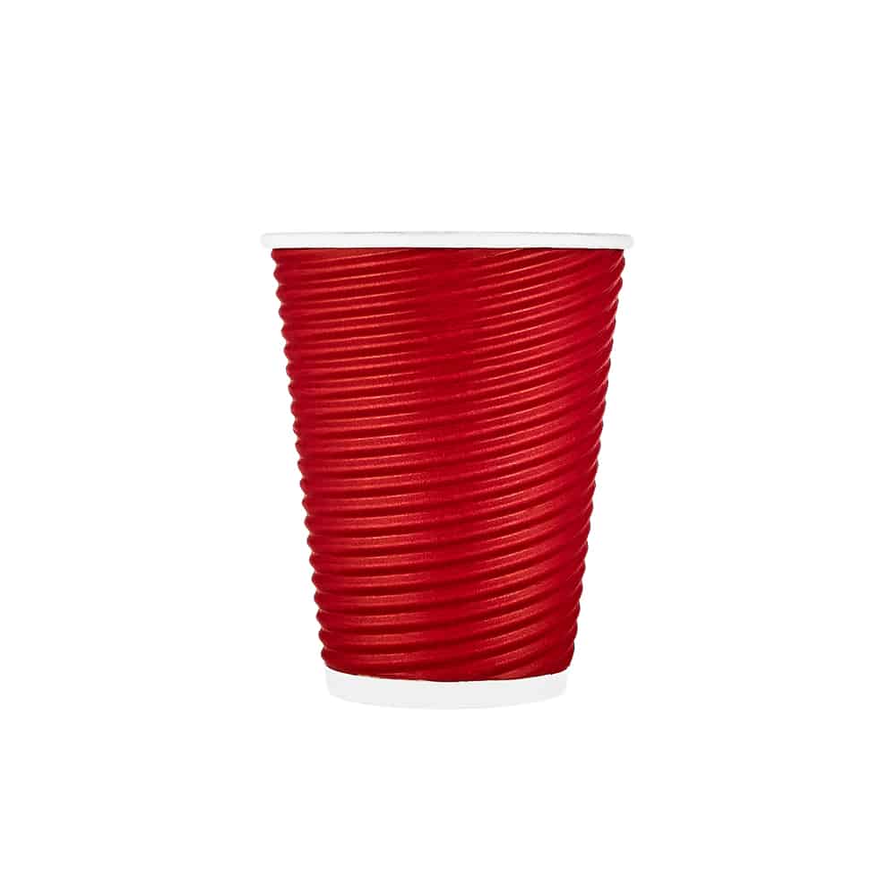 Premium Quality Paper Ripple Hot Cups<br/>Size Options: 12oz Hot Cup and 16oz Hot Cup - King Zak