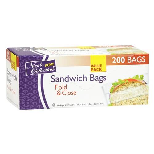 Premium Heavy Weight Plastic Fold And Close Storage Bags: 6.5inx6in Storage Bag