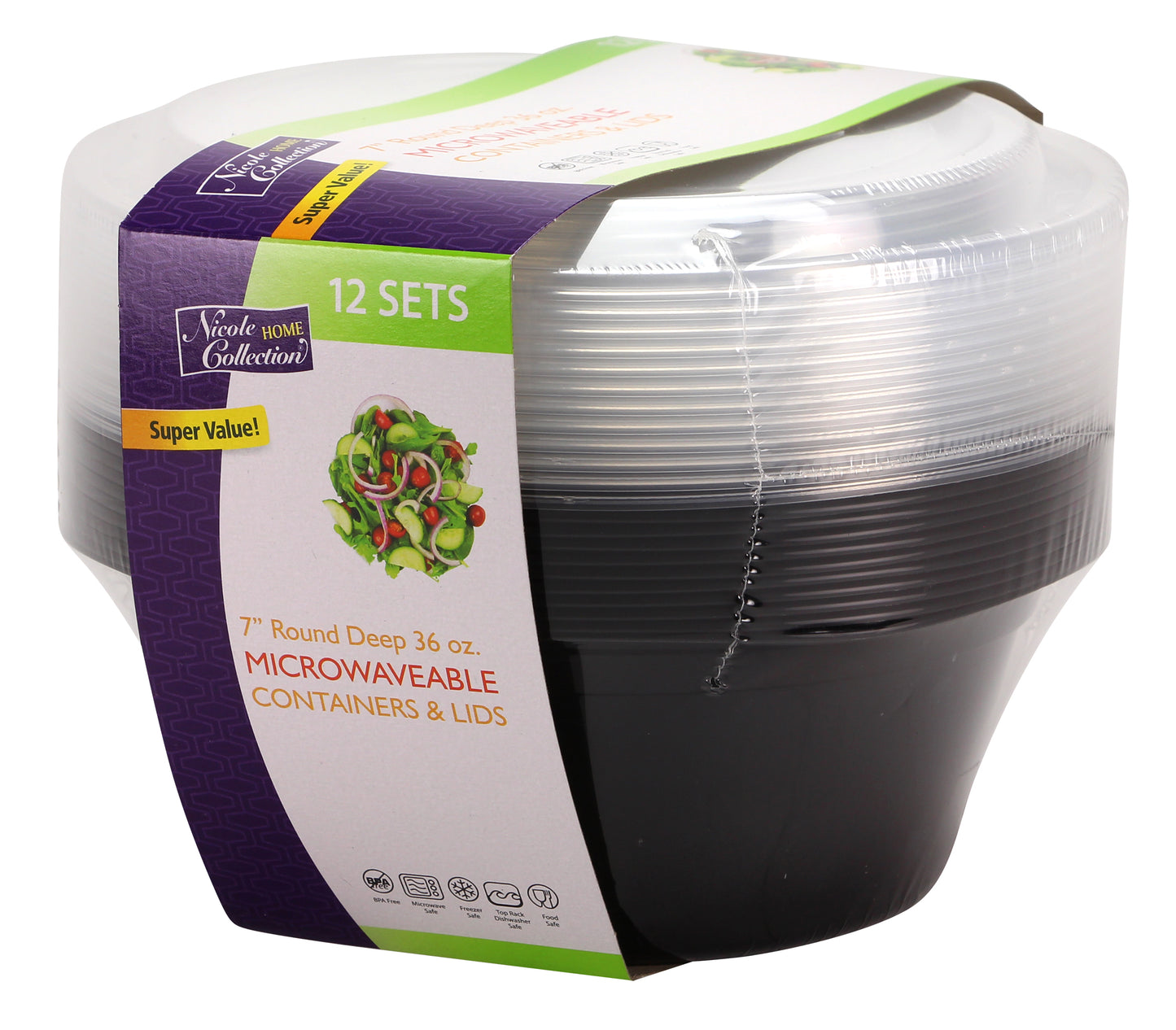 7" Round Microwave Container