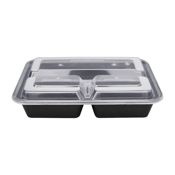 3-Section Microwave Container with Lid