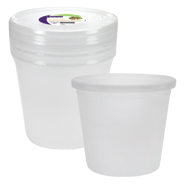 5.75QT Round Container with Lid – Spacious, Durable & Convenient