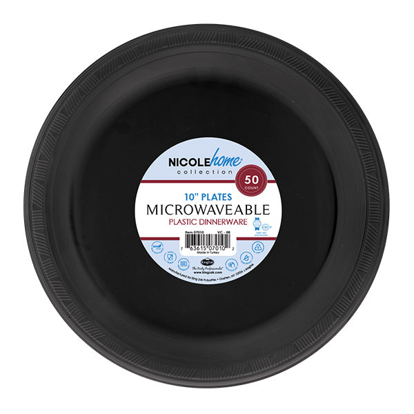 10" Plastic Plate – Durable PP Disposable Plate for Parties, Catering & Everyday Use