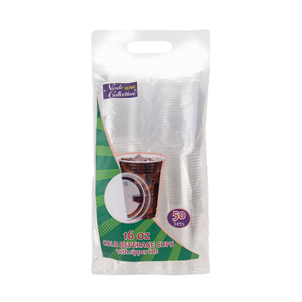 Clear PET Plastic Cups with Sipper Lids