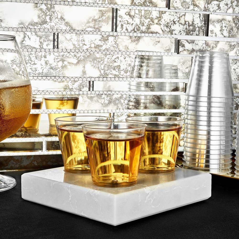 Clear Deluxe Plastic Drinkware