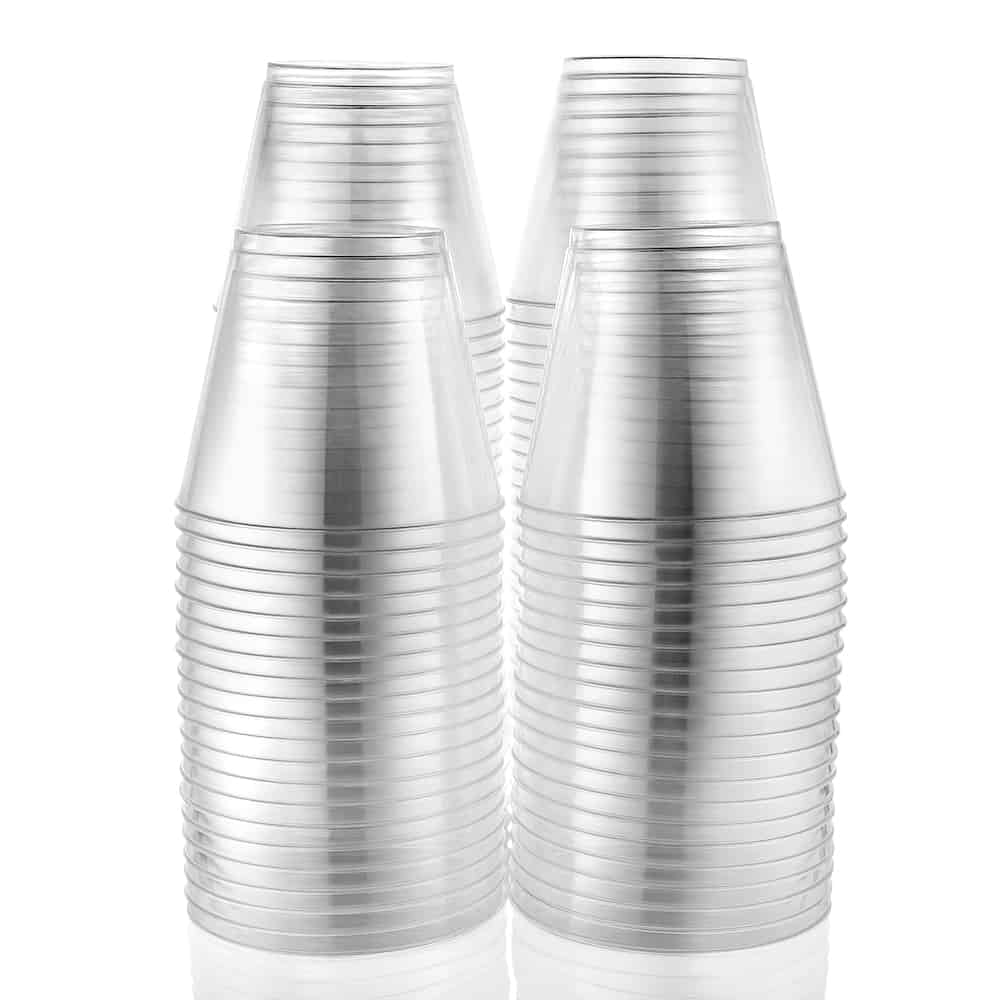 Clear Deluxe Plastic Drinkware Stack