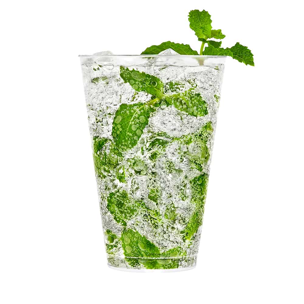 Clear Deluxe Plastic Drinkware With Cocktail