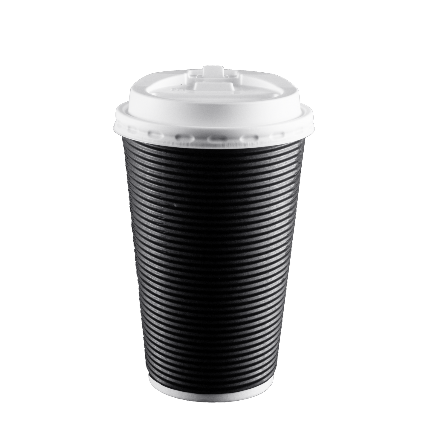 16oz black coffee cup
