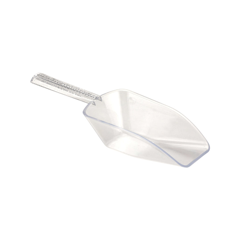 Small Plastic Scoops - Clear Mini Scoops for Candy, Spices, or Crafts