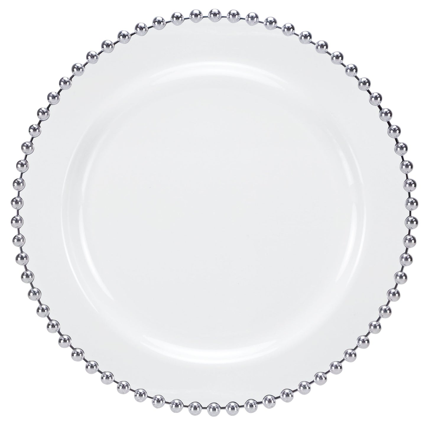 Beaded Premium Plastic Round Plate