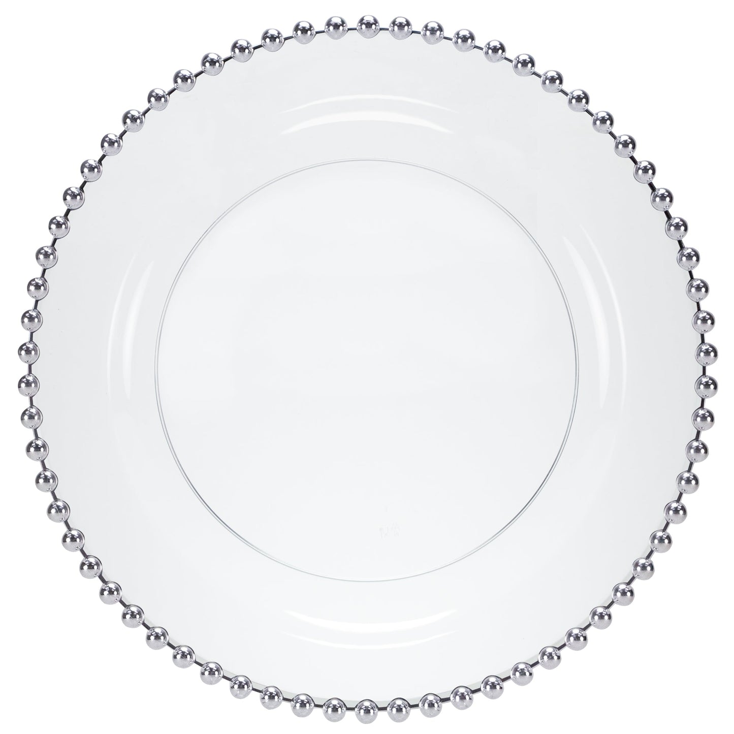 Beaded Premium Plastic Round Plate