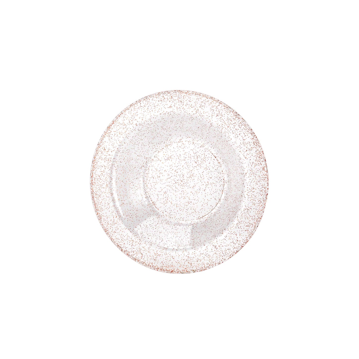 Glitter Premium Plastic Round Dinnerware - Pink Bowl