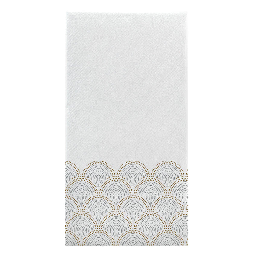Premium Guest Towels Quilted Rays Design - Soft Disposable Hand Towels for Bathrooms, Events & Entertaining
