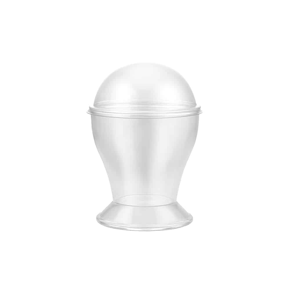 Clear Mini Gourmet Dish with Stand/Cover