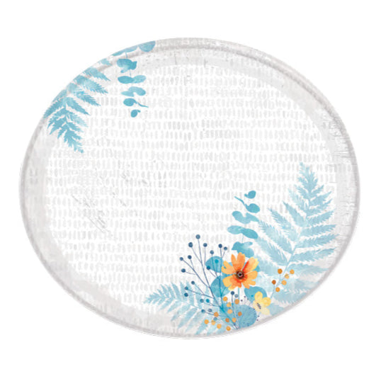 Paper Plate Floral Bliss Design - Elegant Disposable Plates for Parties, Events & Everyday