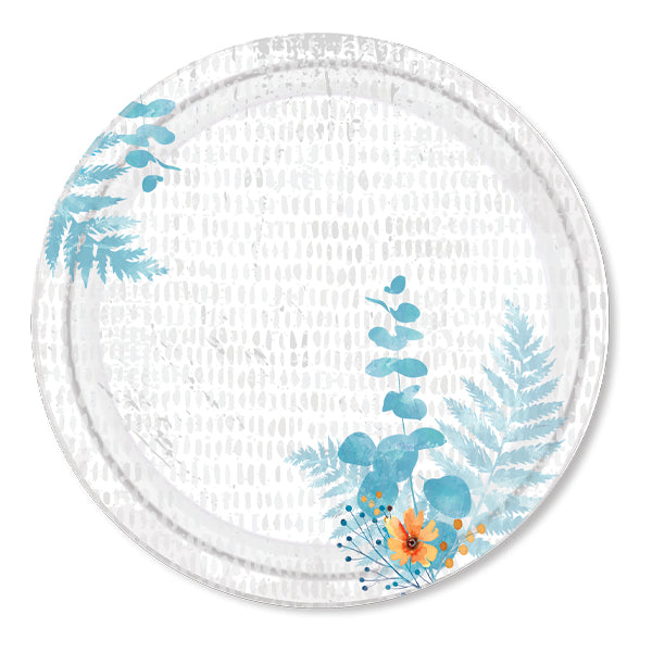 Paper Plate Floral Bliss Design 8.5"