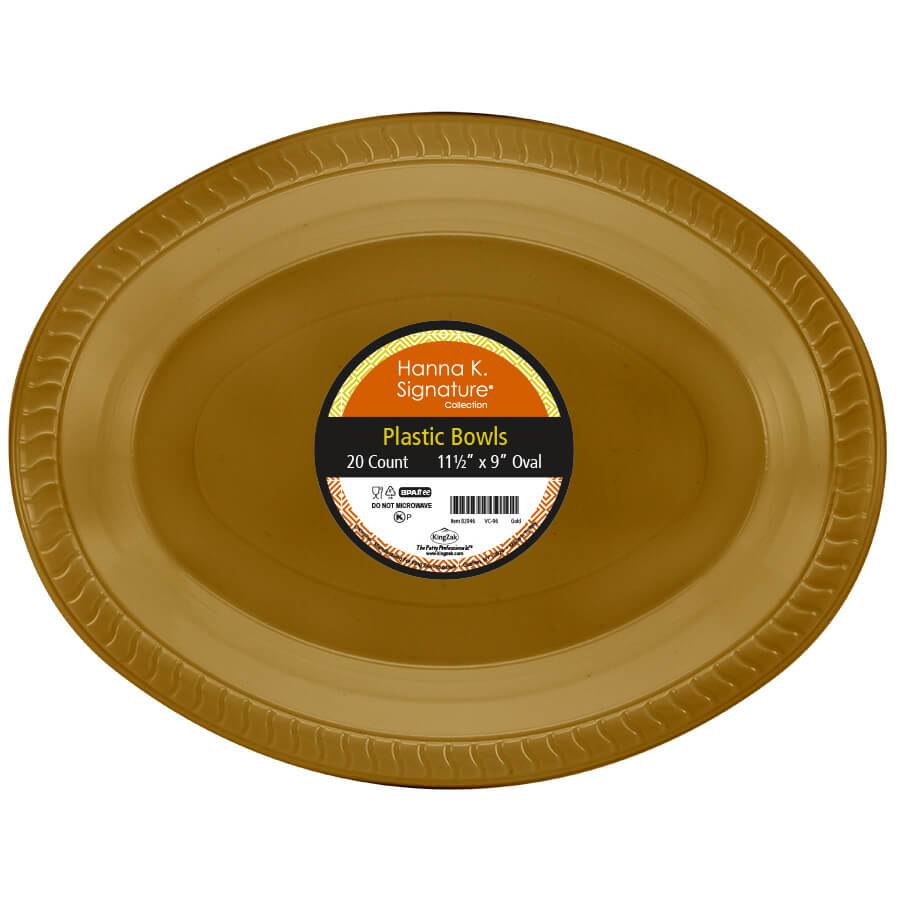 Premium Heavy Weight Plastic Oval Servingware