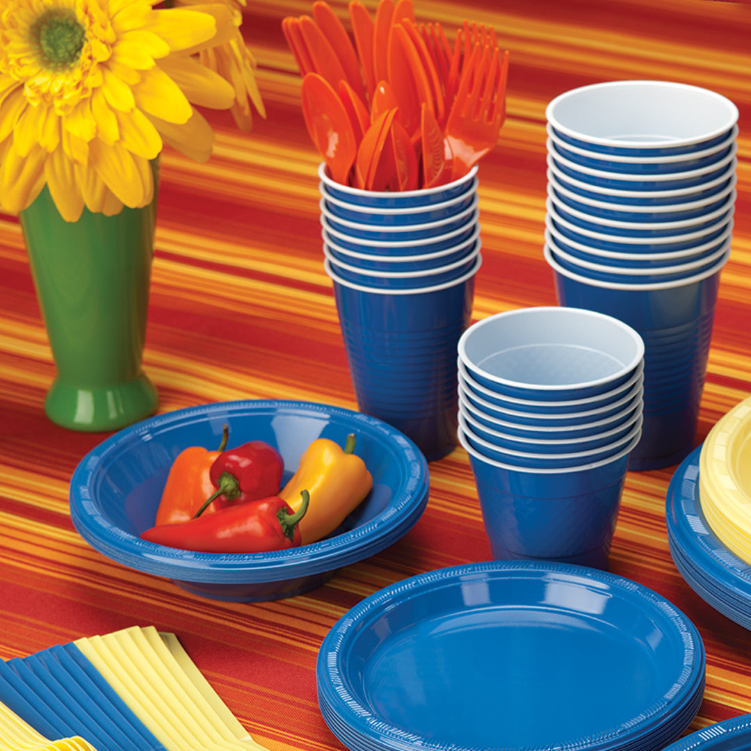 Plastic Solid Color Party Tableware