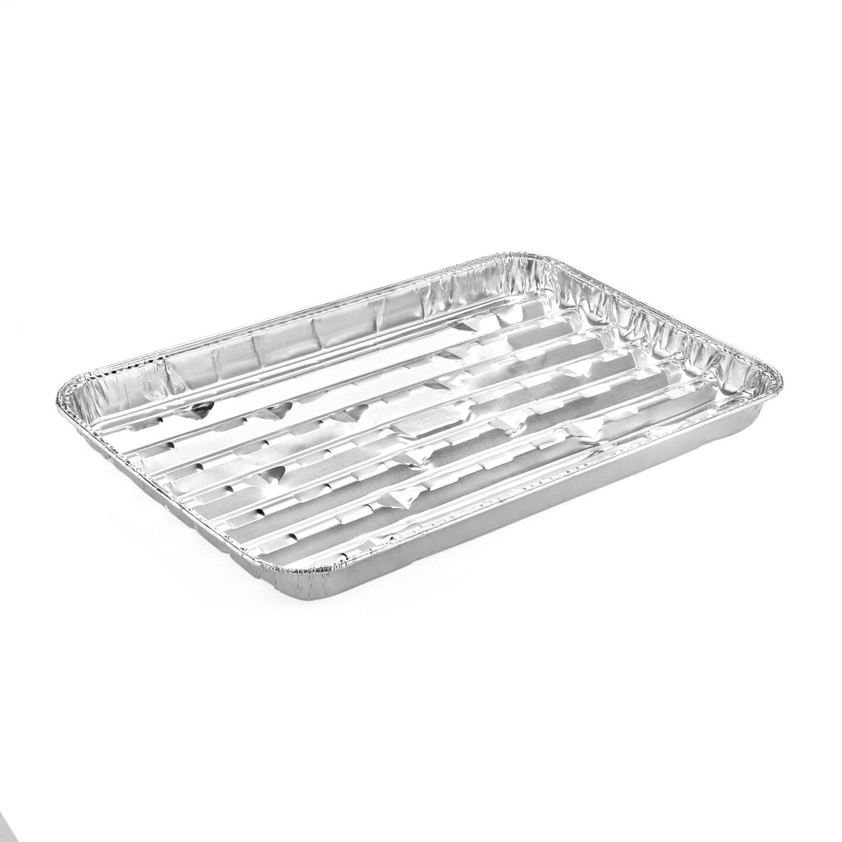 Heavy Duty Aluminum Foil Large Broiler Pan L 13” x W 9” x D 1 1/4” [20 –  King Zak