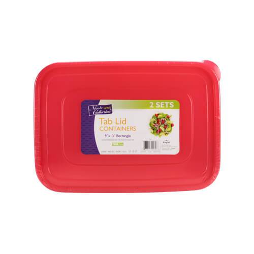 9inchx13inch Container / Red