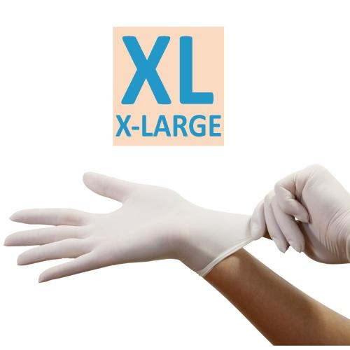 X-Large Vinyl Gloves / White