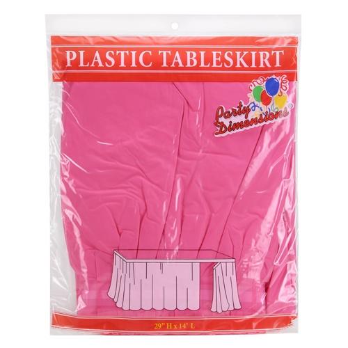 29inchx14inch Tableskirt / Hot Pink
