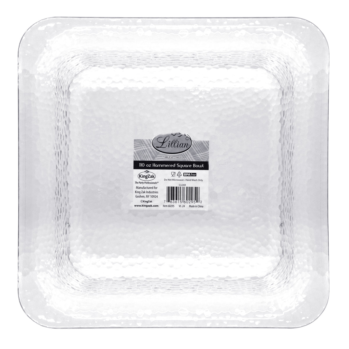 Fluted Premium Plastic Square Serving Bowls – King Zak