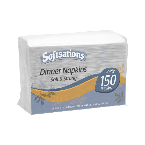 2 ​Ply ​Dinner ​Napkin ​1/8th ​Fold