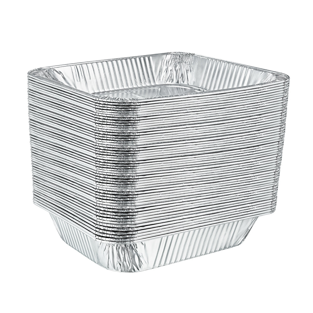 Standard Half Size Foil Steam Table Pans 9X13 [Lid Options Available] - King Zak