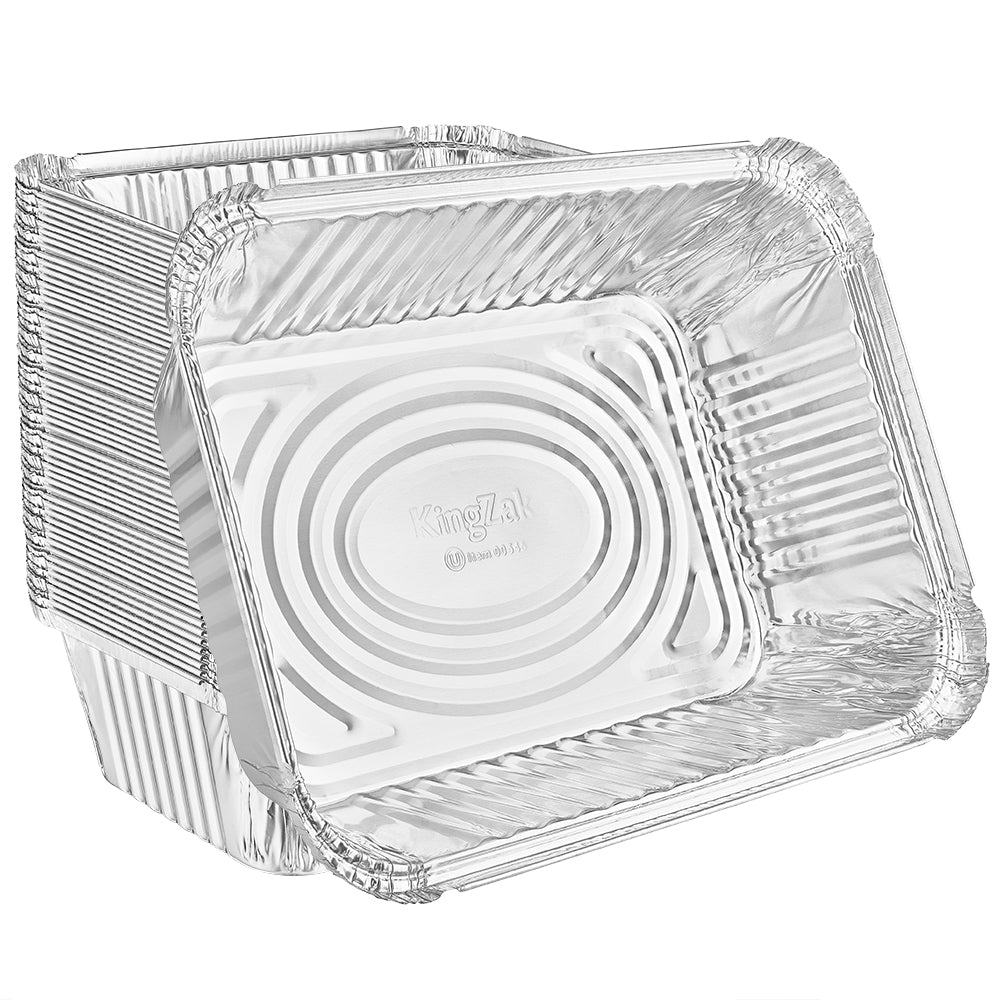Aluminum Foil 5lb Oblong Pan 9.85" L X 7.125" W X 2.875" D [250 Count]