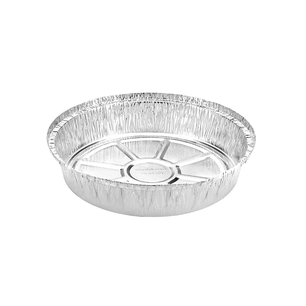 Standard 9” Round Foil Take-Out Pan [Lid Options Available] - King Zak