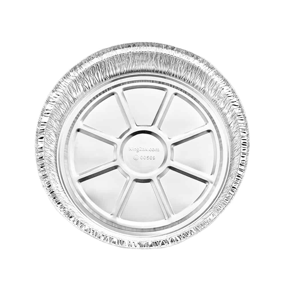 Standard 9” Round Foil Take-Out Pan [Lid Options Available] - King Zak