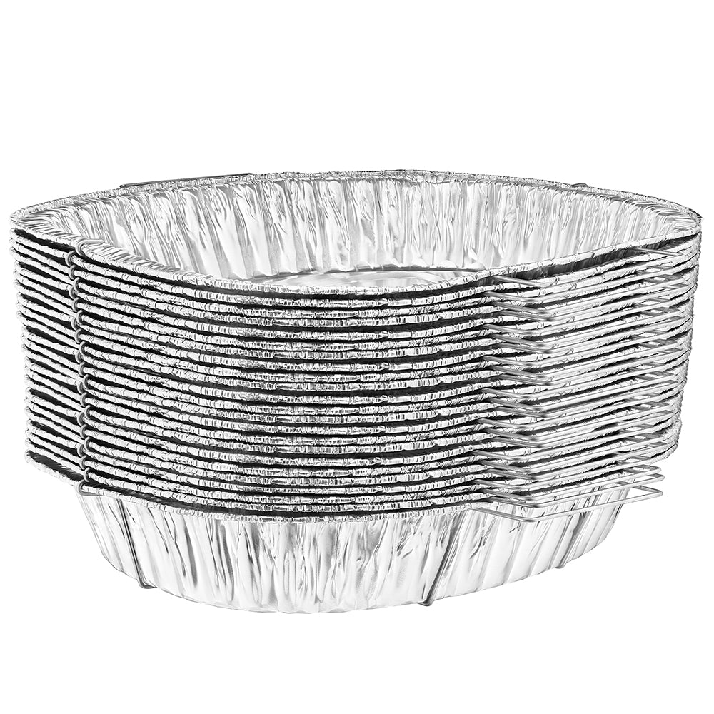 Heavy Duty Aluminum Foil Oval Rack Roasters With Handle