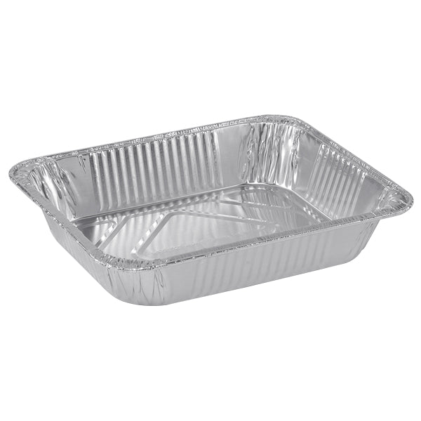Half-Size Deep Aluminum Pans – Disposable Roasting & Baking Pans [100 Count, Wholesale Pricing]