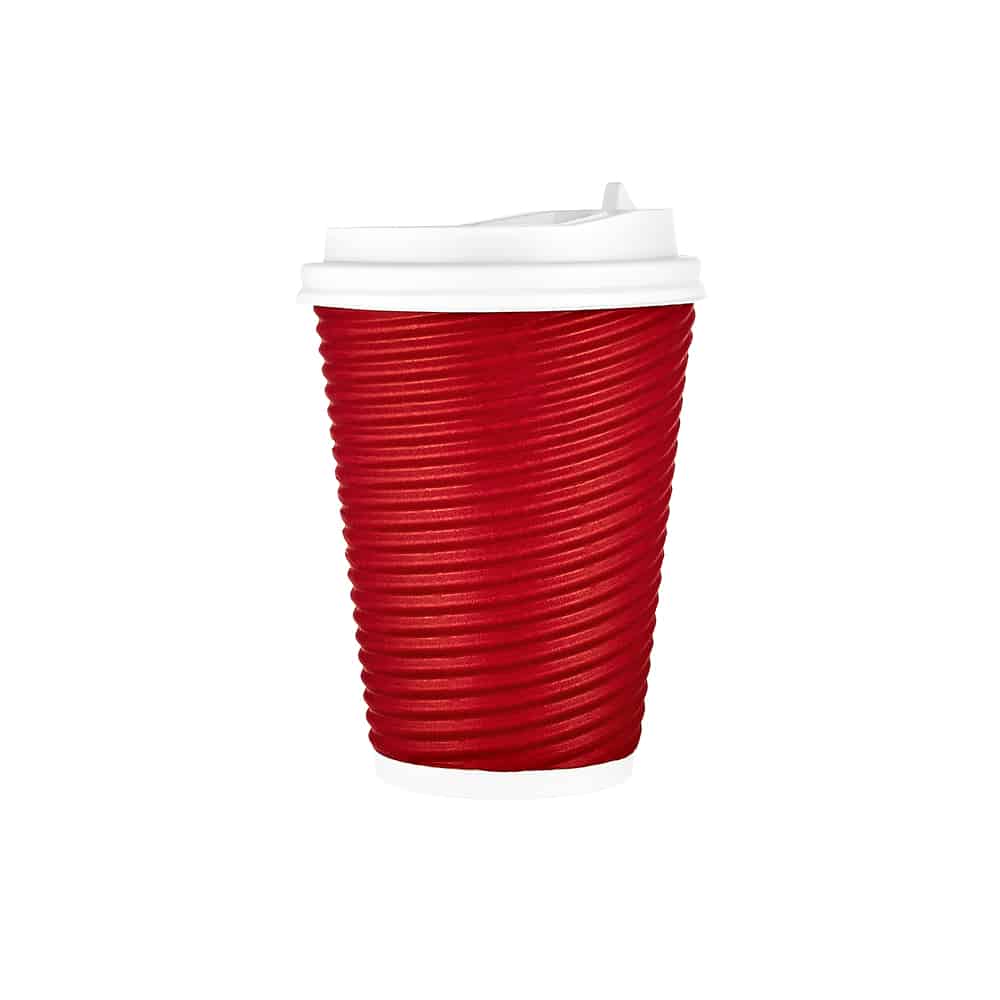 Premium Quality Paper Ripple Hot Cups<br/>Size Options: 12oz Hot Cup and 16oz Hot Cup - King Zak