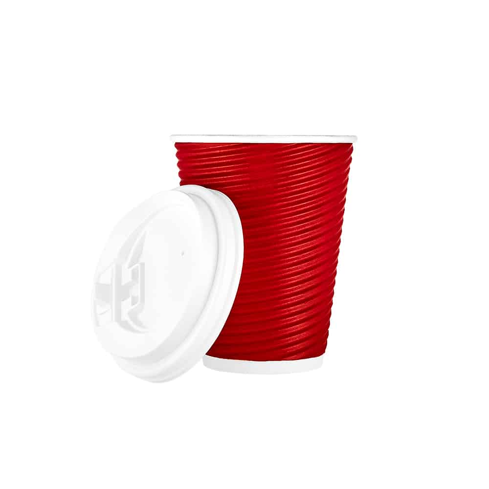 Premium Quality Paper Ripple Hot Cups<br/>Size Options: 12oz Hot Cup and 16oz Hot Cup - King Zak