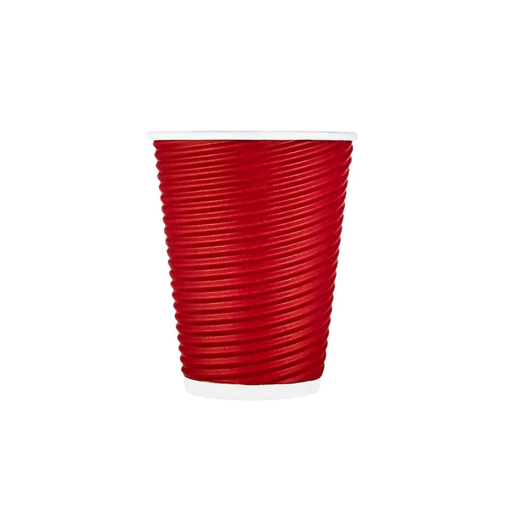 Premium Quality Paper Ripple Hot Cups<br/>Size Options: 12oz Hot Cup and 16oz Hot Cup - King Zak