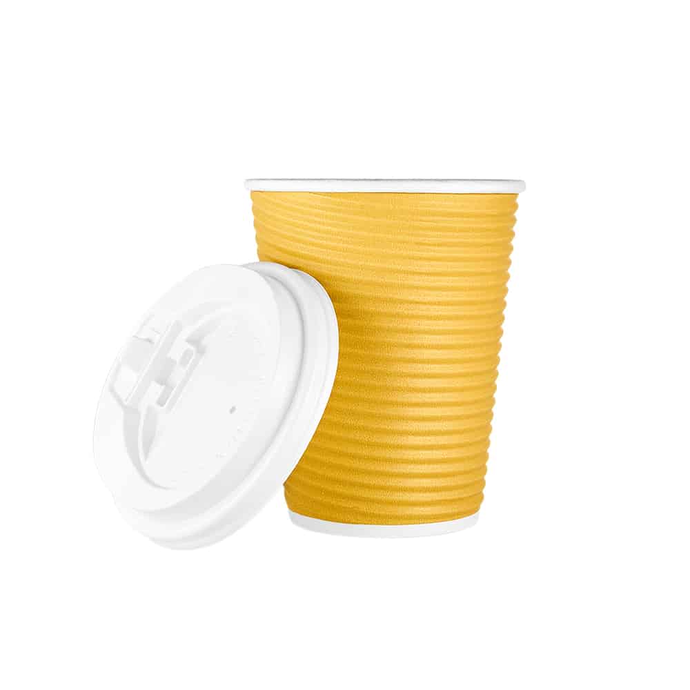 Premium Quality Paper Ripple Hot Cups<br/>Size Options: 12oz Hot Cup and 16oz Hot Cup - King Zak