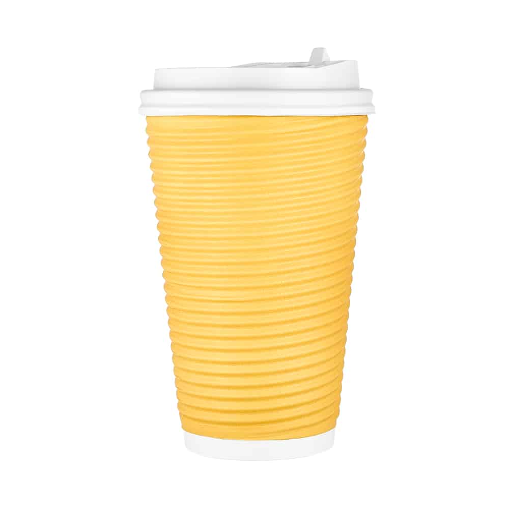 Premium Quality Paper Ripple Hot Cups<br/>Size Options: 12oz Hot Cup and 16oz Hot Cup - King Zak