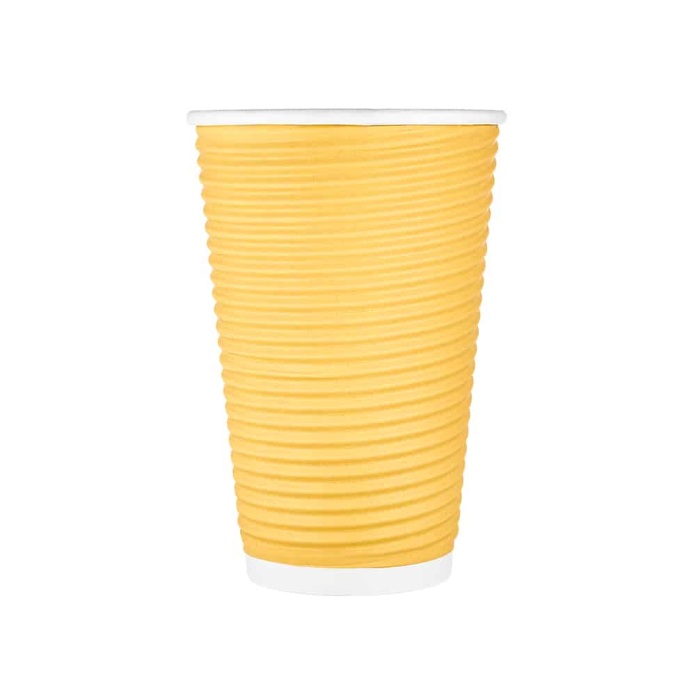 Premium Quality Paper Ripple Hot Cups<br/>Size Options: 12oz Hot Cup and 16oz Hot Cup - King Zak