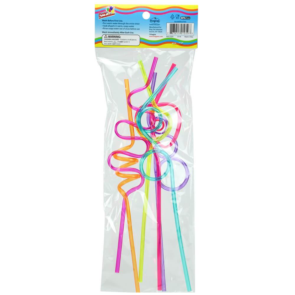 Plastic Fun Neon Tints Straws