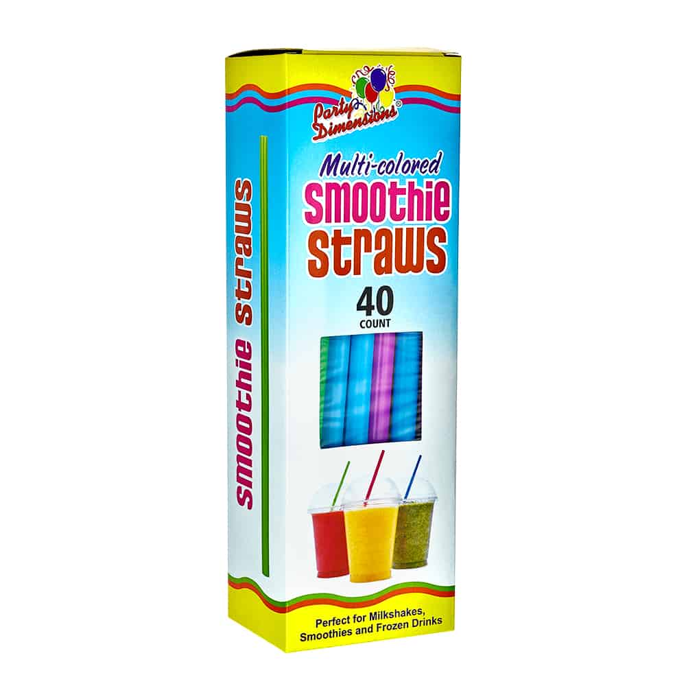 Plastic Smoothie Straws - King Zak