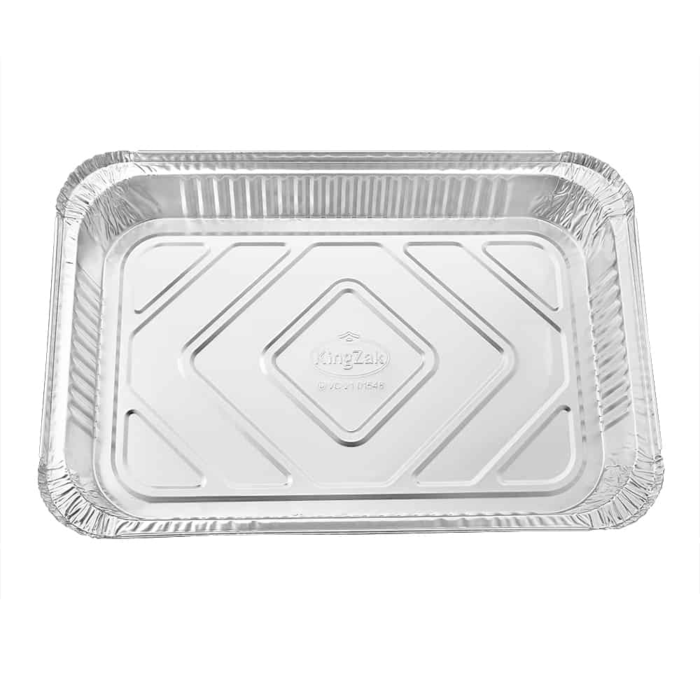 Heavy Duty Aluminum Foil Oblong Pan with Board Lid 12.5" L X 8.5W" X 2" D