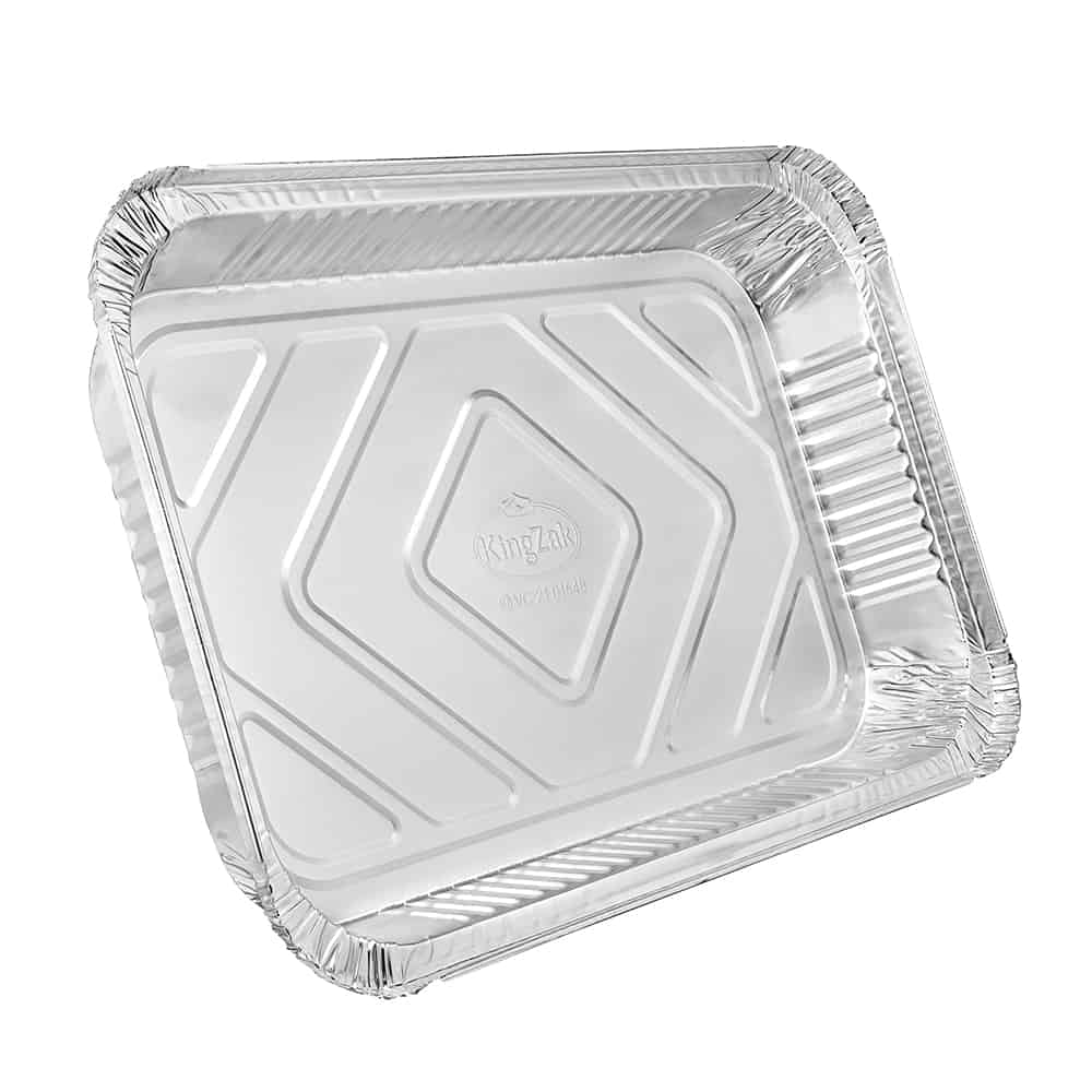 Heavy Duty Aluminum Foil Oblong Pan with Board Lid 12.5" L X 8.5W" X 2" D