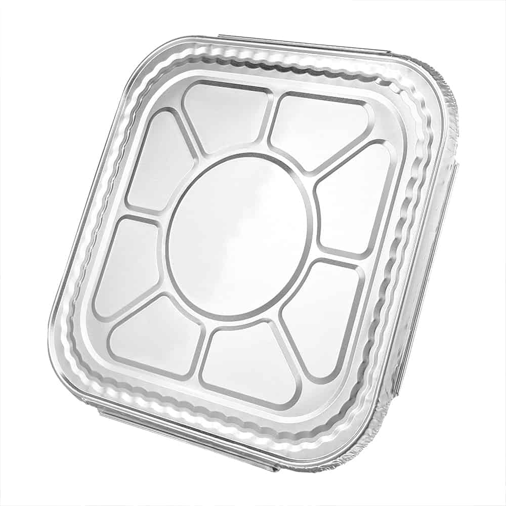 Heavy Duty Aluminum Foil Square Pan 8.5" L X 8.5" W X 1.87" D