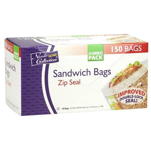 Premium Heavy Weight Plastic Zip Seal Storage Bags<br/>Size Options: 6.5inchx5.9inch Storage Bag - King Zak