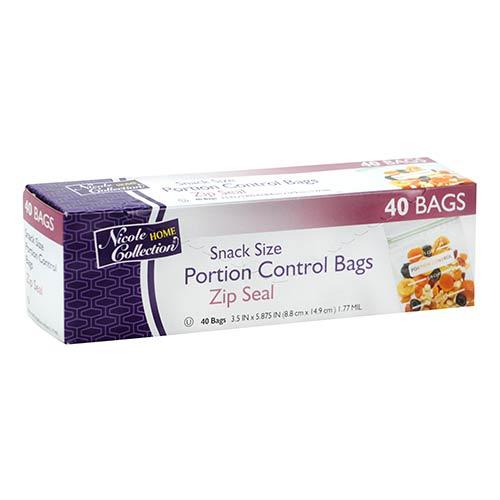 Zip Seal Portion Control Snack Bag Size: 1.77 mil