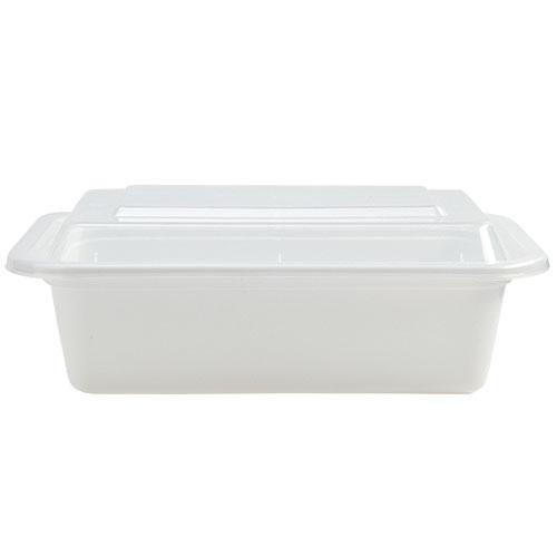 Premium Heavy Plastic, Microwaveable, Stackable 7"x5" 24oz Meal Prep Containers with Airtight Lid - King Zak