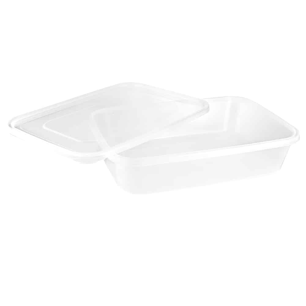 Premium Heavy Duty Plastic Microwaveable, Stackable 9"x13" Lunch/Dinner Containers with Airtight Lid - King Zak