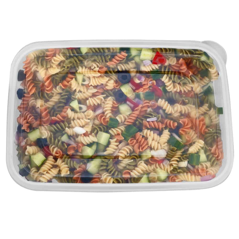 Premium Heavy Duty Plastic Microwaveable, Stackable 9"x13" Lunch/Dinner Containers with Airtight Lid - King Zak