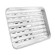 Heavy Duty Aluminum Foil BBQ Grill Pan 13.45" L X 9.25" W X 2.375" D [72 Count]